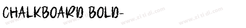 Chalkboard Bold字体转换